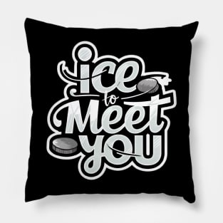 ice to meet you Pillow