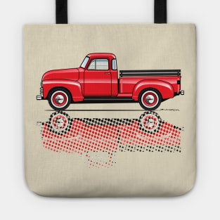 Vintage Red Truck Tote