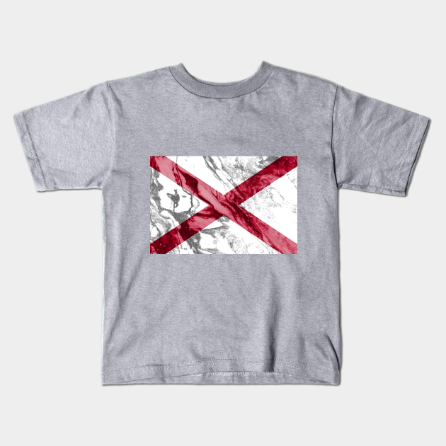 Download Flag Of Alabama Marble Texture Alabama Kids T Shirt Teepublic