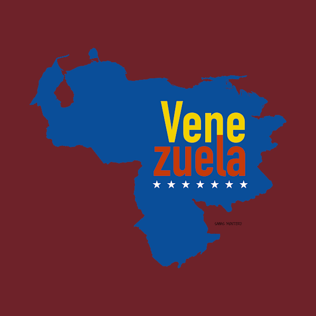 Venezuela Mapa Tricolor by SabasDesign