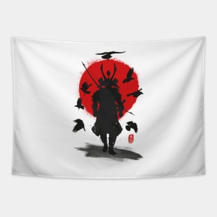 Samurai Moon Tapestry