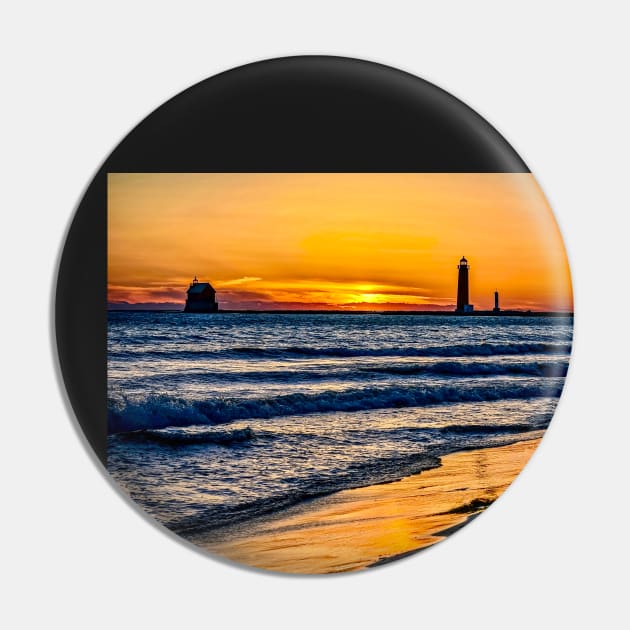 “Grand Haven Lighthouse at Sunset” Pin by Colette22