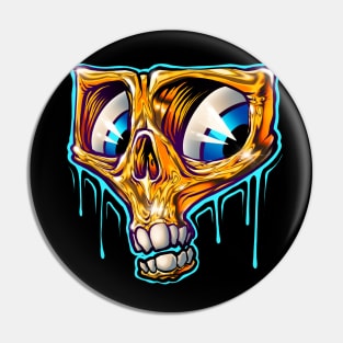 Golden Skull Pin