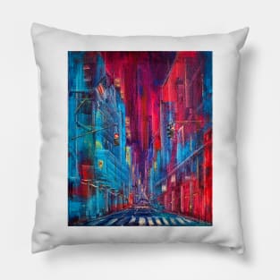 New York. Twilight Pillow