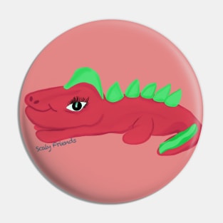 Rose The Red Dino- The Scaly Friend's Collection Artwort By TheBlinkinBean Pin