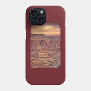 Egypt. Temple of Queen Hatshepsut. View from the Balloon. Phone Case