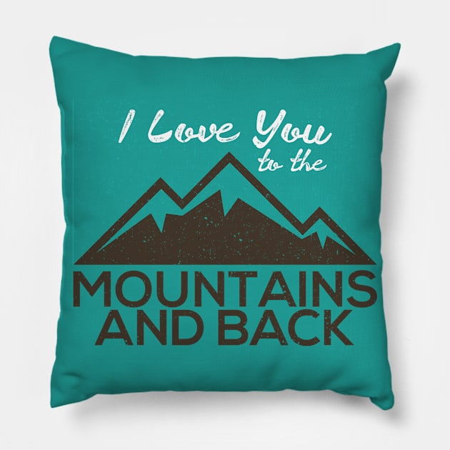 Love Mountain Pillow by adcastaway