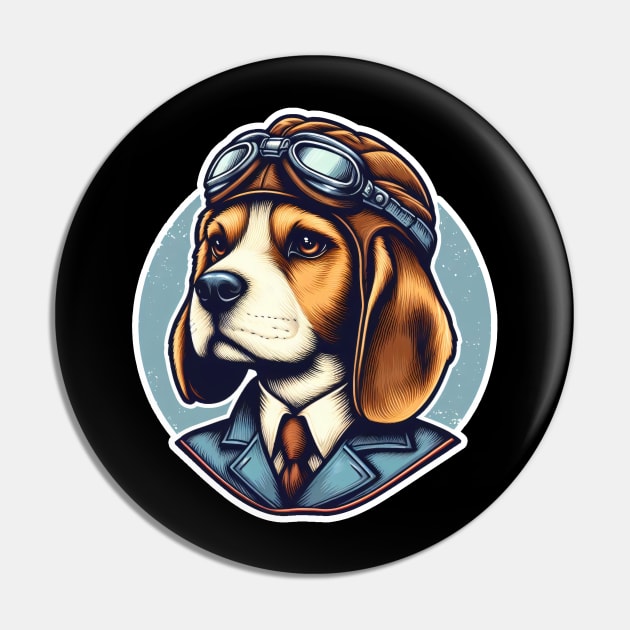 Beagle Pilot Pin by k9-tee
