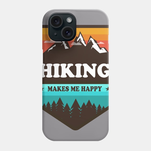 hiking makes me happy Phone Case by Lomitasu