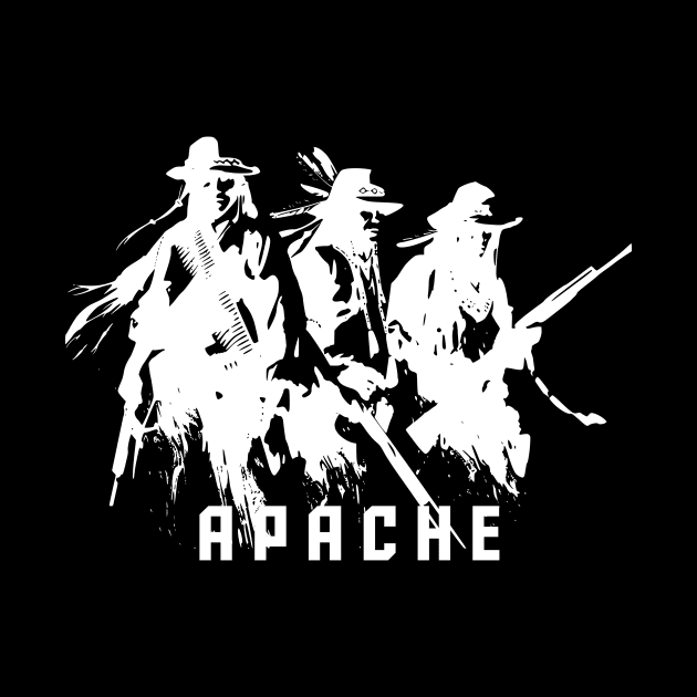 Apache indian tribe silhouette by Turbo29