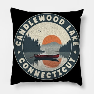 Candlewood Lake Connecticut Sunset Pillow