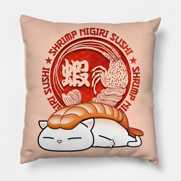 shrimp sushi pillow