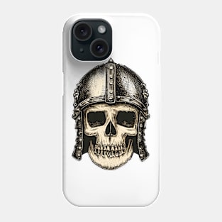 Vintage viking medieval skull Phone Case