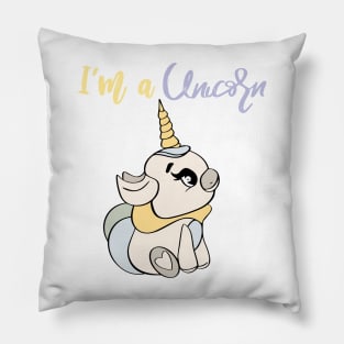 I’m a unicorn cute design, unicorn baby, unicorn horn, unicorn sign Pillow