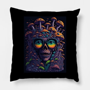 Techno Psy Shirt - Psychedelic Organism - Catsondrugs.com - #psychedelic #psychedelicart #trippy #psytrance #art #psy #trippyart #music #trance #rave #love #psychedelictrance #psyart #digitalart #psytranceworld #trancefamily Pillow