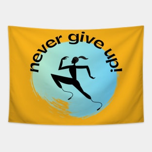 Fitness. Never Give Up Tapestry