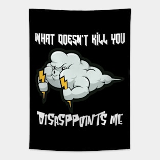 What doesn't kill you disappoints me, Angry Cloud Tapestry