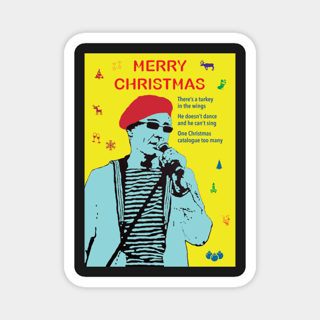 Captain Sensible Atheist Vegetarian Christmas Magnet by DJVYEATES