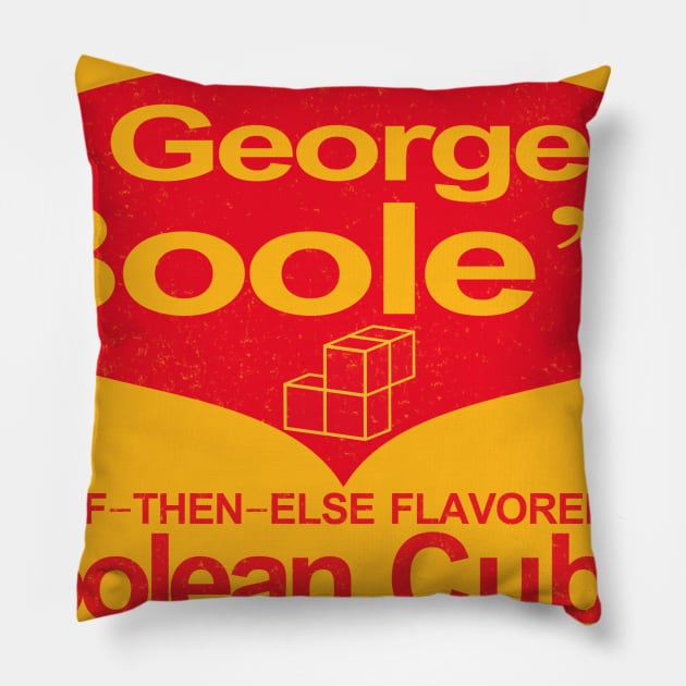 George Boole's Boolean Cubes Pillow by Chicanery
