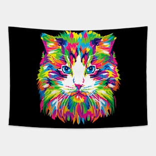 colorful kitten Tapestry