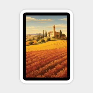 Toscana, Italy, Travel poster Magnet