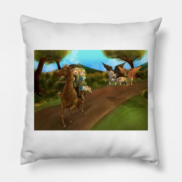 Tammy and Paul Revere Pillow by reynoldjay