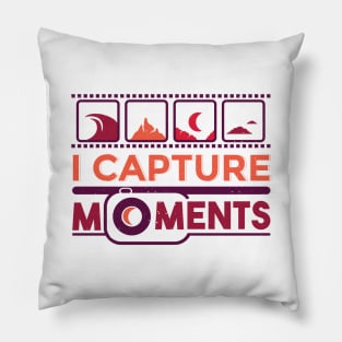 I capture moments Photographer Pillow