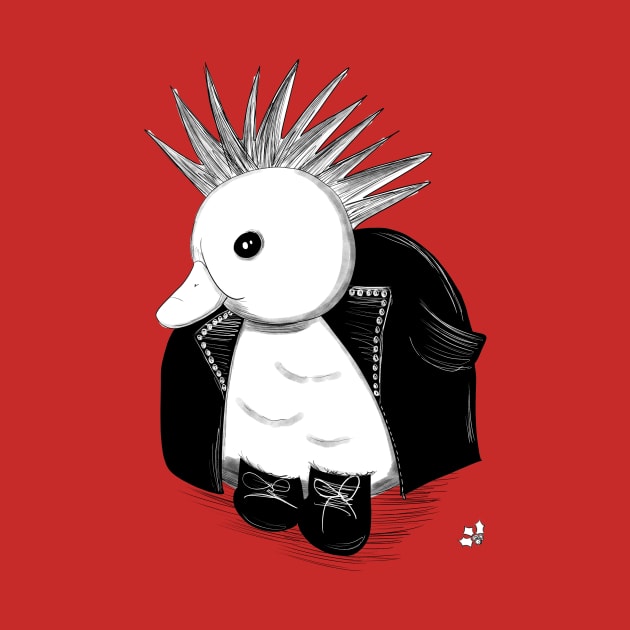 Punk Rock Duck by hollydoesart