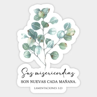 Salmo 23, Spanish Bible Verse Sticker for Sale by Aryam Quotes