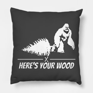 Here's your wood Pillow