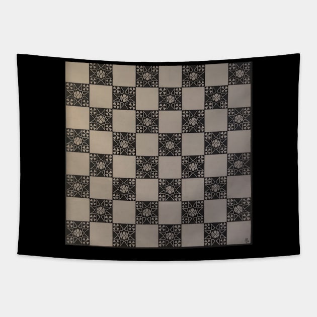 Chess board Tapestry by Skot's Art