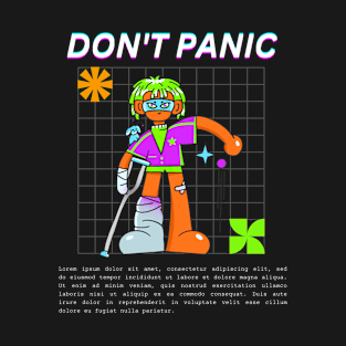 Don't Panic - Fracture Modern Girl T-Shirt