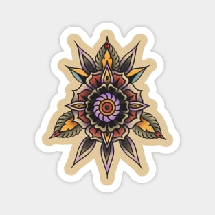 Floral Pattern Tattoo Flash Magnet