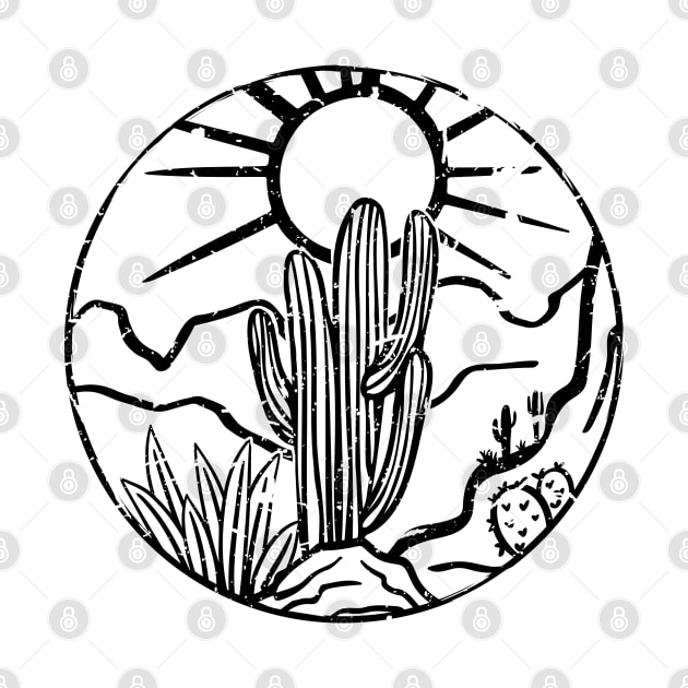 Desert Arizona Landscape Scene Cactus by HiDearPrint