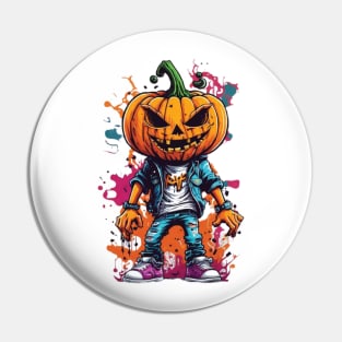 pumpkin smiley face round eyes spooky halloween, happy and handsome pumpkin face Pin