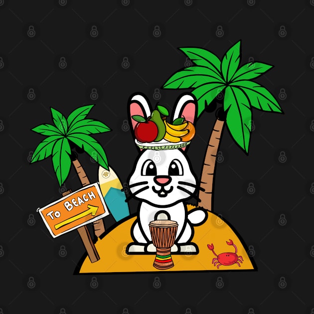 Bunny on an island by Pet Station