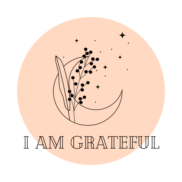 Affirmation Collection - I Am Grateful (Orange) by Tanglewood Creations