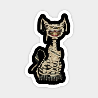 Black Cat Mummy Halloween Magnet