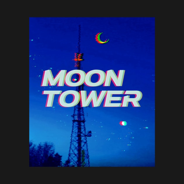 Moon Tower logo shirt by lofi_retrowave