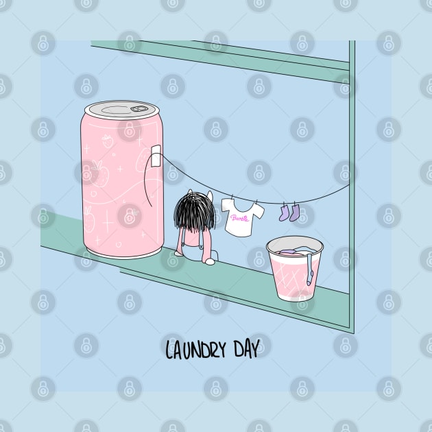 Tiny Demon Laundry Day by colorful-kitten