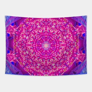 Glowing Pink and Blue  Lights Tapestry