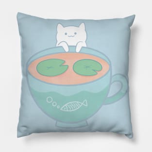 Cup of Tea with the Cat Pillow