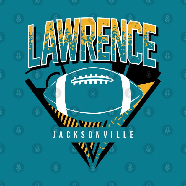 Lawrence Retro Jacksonville Football by funandgames