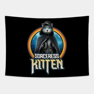 Sorceress kitten Tapestry