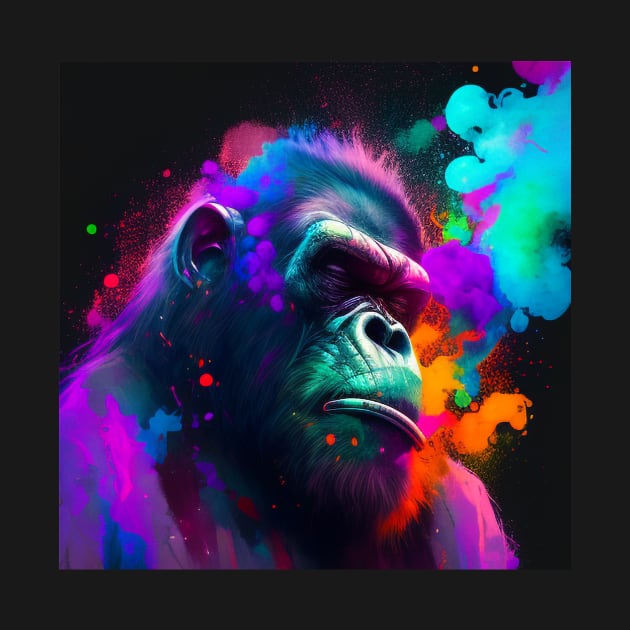 Psychadellic Gorilla 01 by beefyart