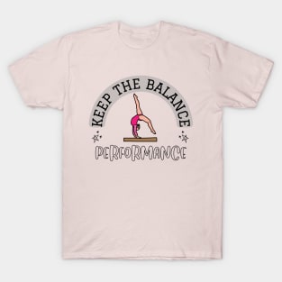 Beam Gymnast Silhouette  Production Ready Artwork for T-Shirt