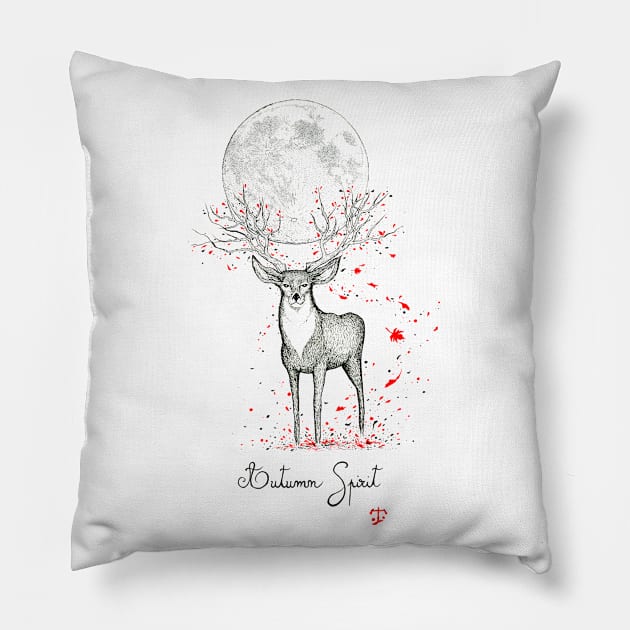 Autumn Spirit Pillow by tristan.r.rosenkreutz