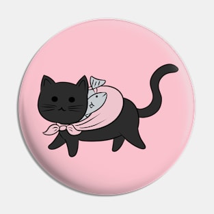 Kitty goes on a walk Pin