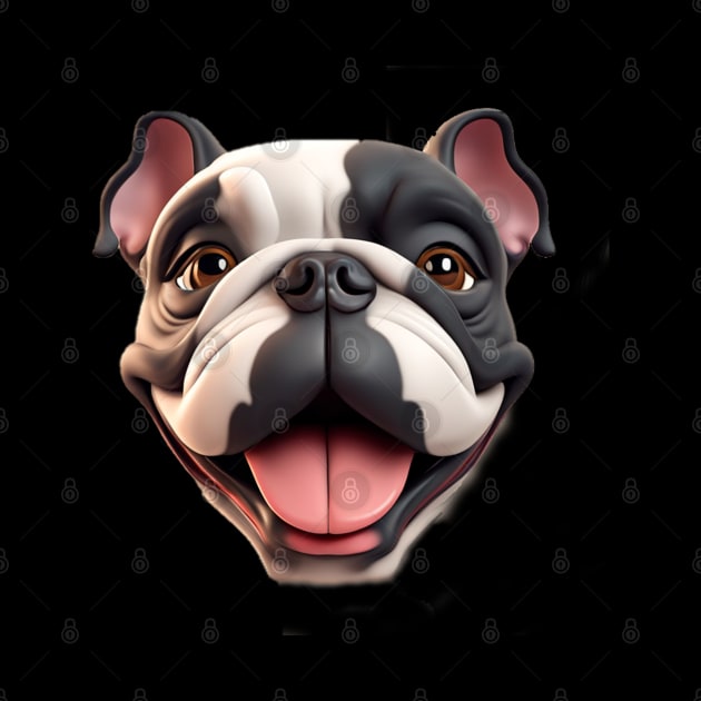 Bulldog face by Arassa Army