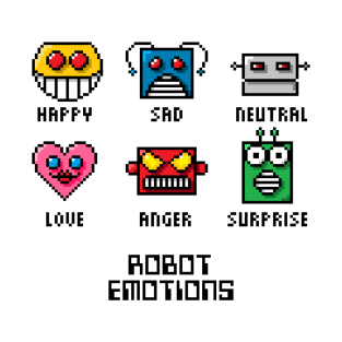 Pixel Robot Emotions T-Shirt